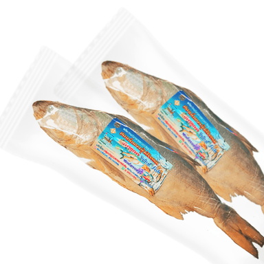 cover image of ปลากุเลาหอม (กางมุ้ง) สิเกา ปลาเค็มกางมุ้ง ศิริวรรณ ขนาด 400 กรัม