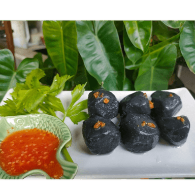 cover image of ลูกชิ้นปลาเก็จมุกดา ลูกชิ้นปลา(หมึกดำ)  ลูกใหญ่ เคี้ยวเต็มคำ 500 กรัม