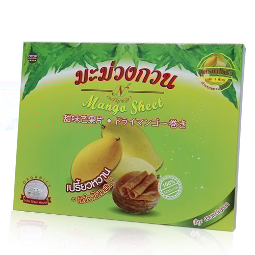 มะม่วงกวน สวนเนรัญชลา รสเปรี้ยวหวาน กล่องกระดาษ 2กล่อง
