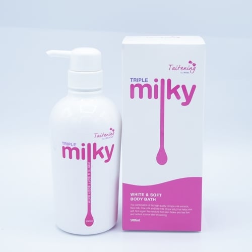 Taitening Taitening Triple Milky white  Soft body Bath 500 มิลลิลิตร