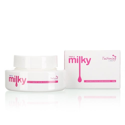 Taitening Triple Milky Softwhite Facial Scrub Massage 200 มิลลิลิตร