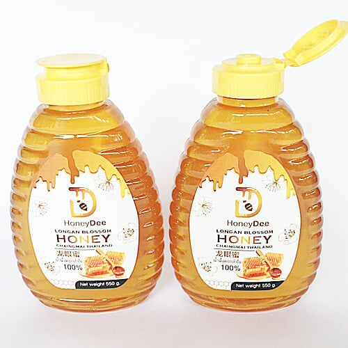 น้ำผึ้งแท้จากดอกลำไย ขนาด 550 กรัม ซื้อ 1 แถม  1