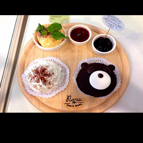 เขียงกลมมีร่อง ไม้ยางพารา 10