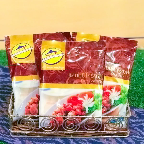 แหนมซี่โครงหมู สะอาด ปลอดภัย ผ่านกระบวนการผลิตที่มีคุณภาพ (4 แพ็ค)