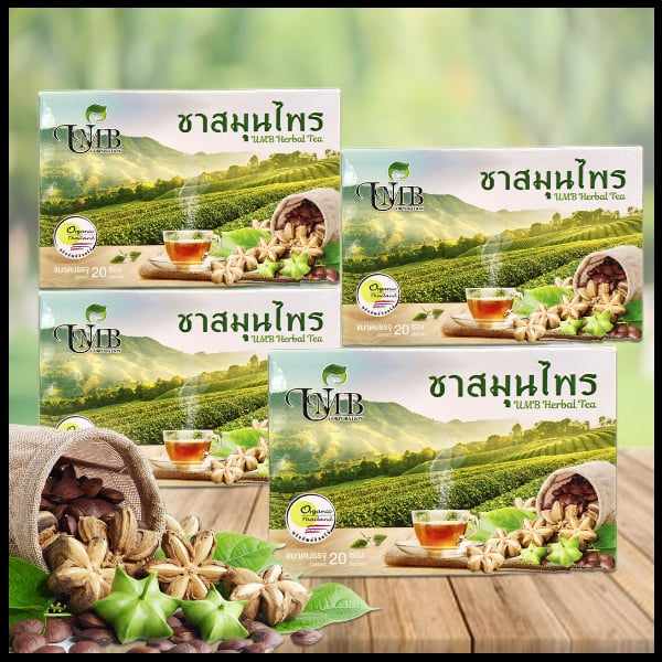 ชาสมุนไพรถั่วดาวอินคา 20 ซอง 4 กล่อง