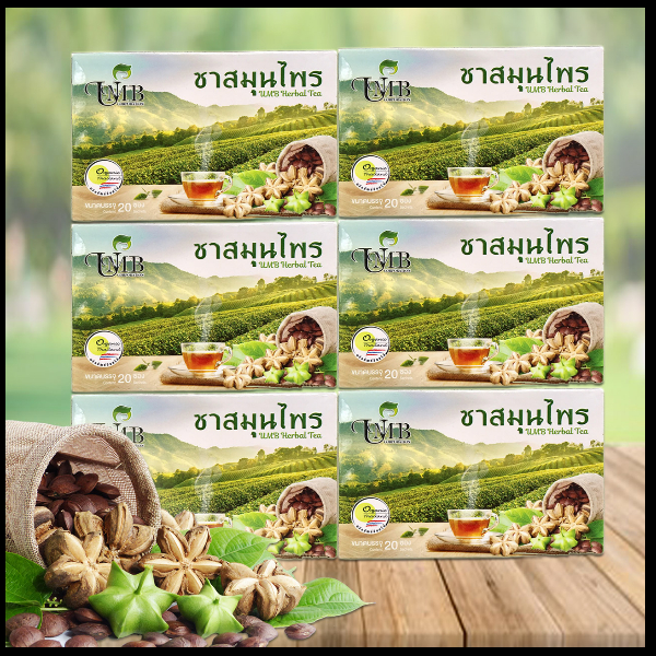 ชาสมุนไพรถั่วดาวอินคา 20 ซอง 6 กล่อง