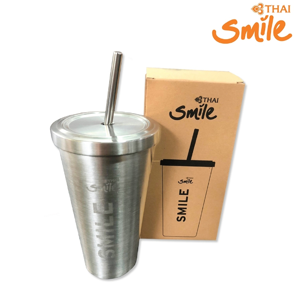 Thai Smile Airways - SMILE SHOP แก้วน้ำสแตนเลสไทยสมายล์