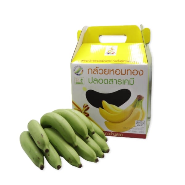 กล้วยหอมทอง แบบกล่อง (1 หวี 12-16 ลูก) - สหกรณ์การเกษตรบ้านลาด