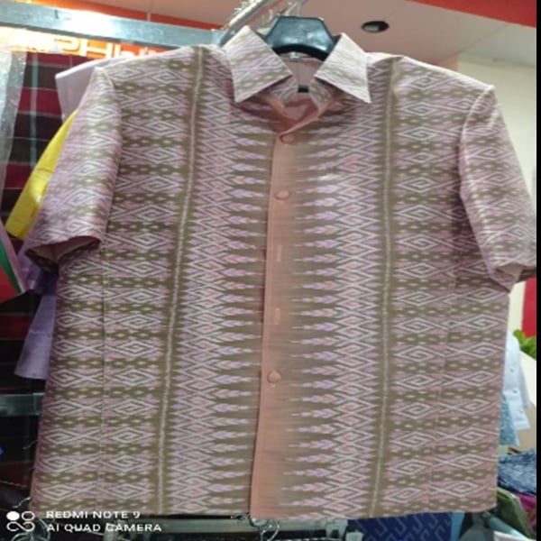 เสื้อผ้าไหม ทอมือ เสื้อผู้ชาย ชุดพื้นเมือง ใส่ได้ทุกโอกาส