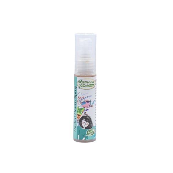 เม้าท์สเปรย์สมุนไพร Lamoonprai ลดกลิ่นปาก สูตร Cool Mint (บรรจุ 20 ml.)