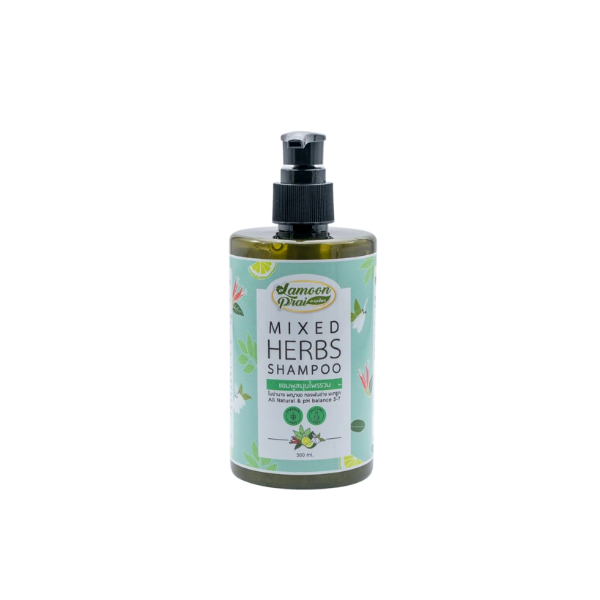 แชมพูสูตรสมุนไพรรวม Lamoonprai ปลอดสารเคมี (บรรจุ 300 ml.)