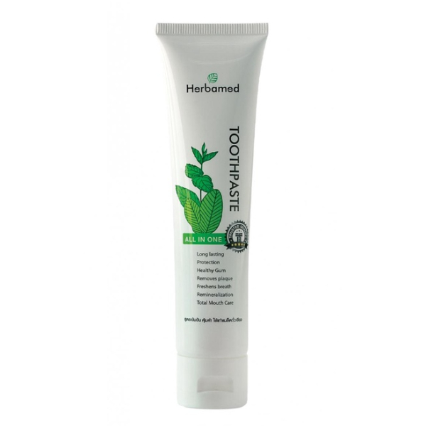 ยาสีฟัน ยี่ห้อ Herbamed สูตร ALL IN ONE ผสมสมุนไพรจากธรรมชาติ