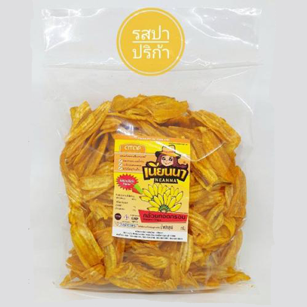 กล้วยทอดกรอบ รสปาปริก้า ตรา เนียนนา แบบยกลัง 130 กรัม x (24ซอง/ลัง)