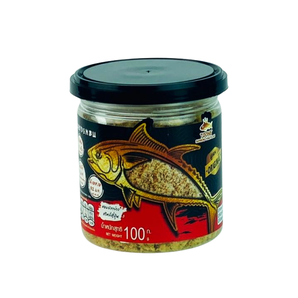 TOONE Supreme ปลาทูน่าหยอง สูตรดั้งเดิม บรรจุกระปุก ขนาด 100 กรัม