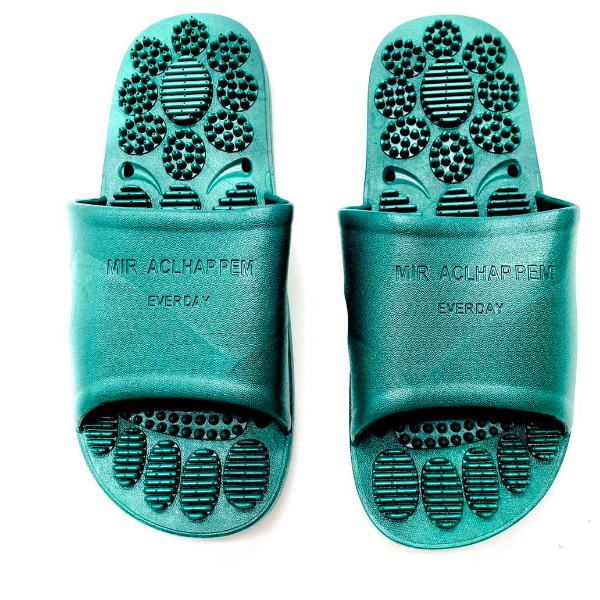 Chiranatda รองเท้าแตะสุขภาพ สีเขียวเข้ม ไซส์ 38-39