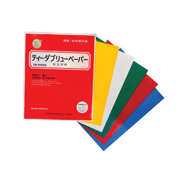 กระดาษคาร์บอนสร้างลาย สำหรับงานตัดเย็บ (1 ห่อบรรจุ 5 แผ่น 5 สี)