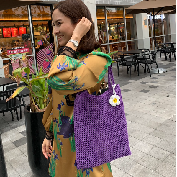 Tote Bag กระเป๋าโครเชต์ เลือกสีได้ ( made to order )