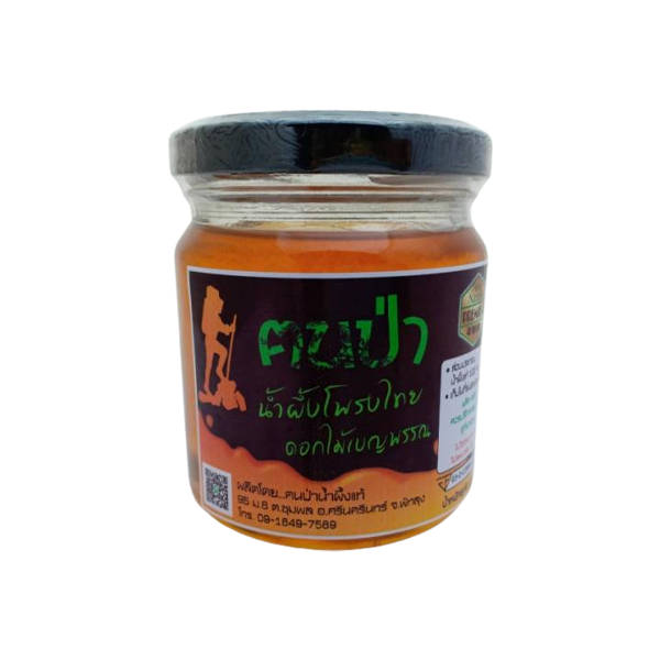 ฅนป่า น้ำผึ้งโพรงไทย ดอกไม้เบญจพรรณ บรรจุขนาด 225 กรัม