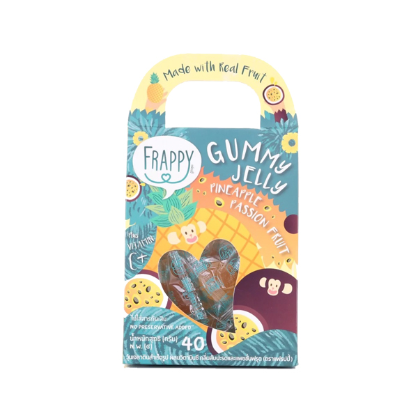 แฟรปปี้ กัมมี่ รสสับปะรด & เสาวรส ผสมวิตามินซี 40g x12 กล่อง
