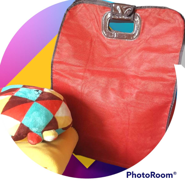 กระเป๋าลอนดรี้ (ใบใหญ่จุใจ 1 ใบ) สีแดงสดใส