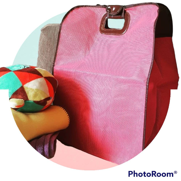 กระเป๋าลอนดรี้ (ใบใหญ่จุใจ 1 ใบ) สีชมพู ช้อกกิ้งพิงค์
