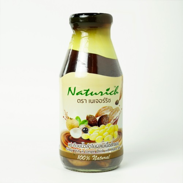 Naturich เนเจอร์ริช แปะก๊วยน้ำลำไยผสมเนื้อสำรอง 280 มล. -  41040679
