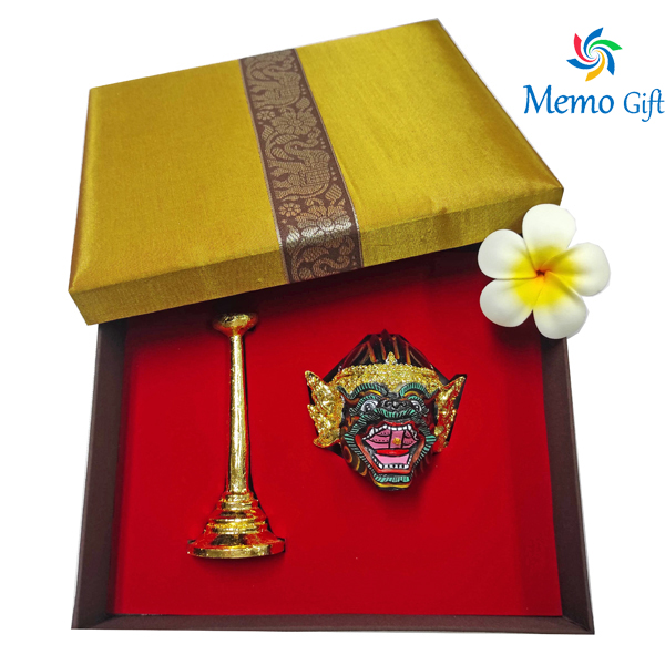 หัวโขน นิลพัท รามเกียรติ์ พร้อมกล่องผ้าไหม