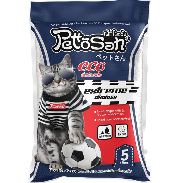 ทรายแมว Pettosan กลิ่นเอ็กซ์ตรีม 5 ลิตร