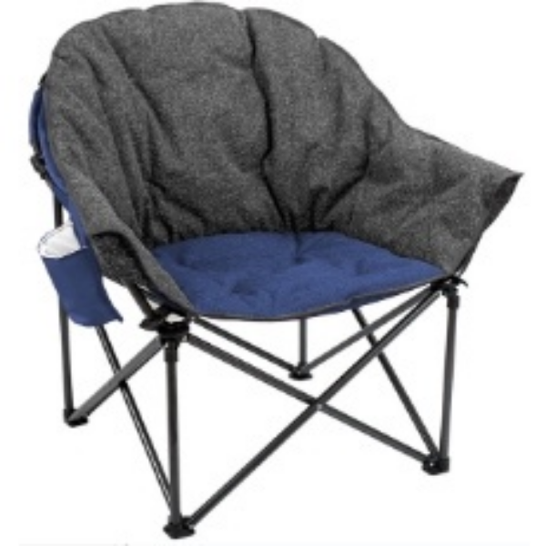 CUSHY เก้าอี้สนาม เก้าอี้แคมป์ปิ้ง แบบพกพา รุ่น Sunshine 1 ที่นั่ง ดีไซน์ทันสมัย นั่งสบาย แข็งแรงทนทาน คุณภาพสูง สีน้ำเงิน / DARKBLUE